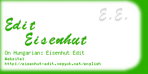 edit eisenhut business card